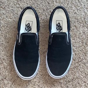 Black slip on vans
